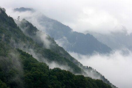 Landscape sky fog