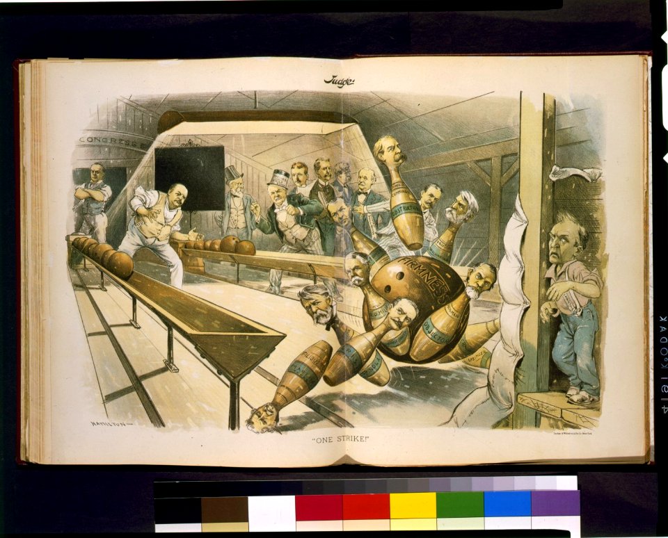 One strike! - Hamilton ; Sackett & Wilhelms Litho. Co., New York. LCCN93509817