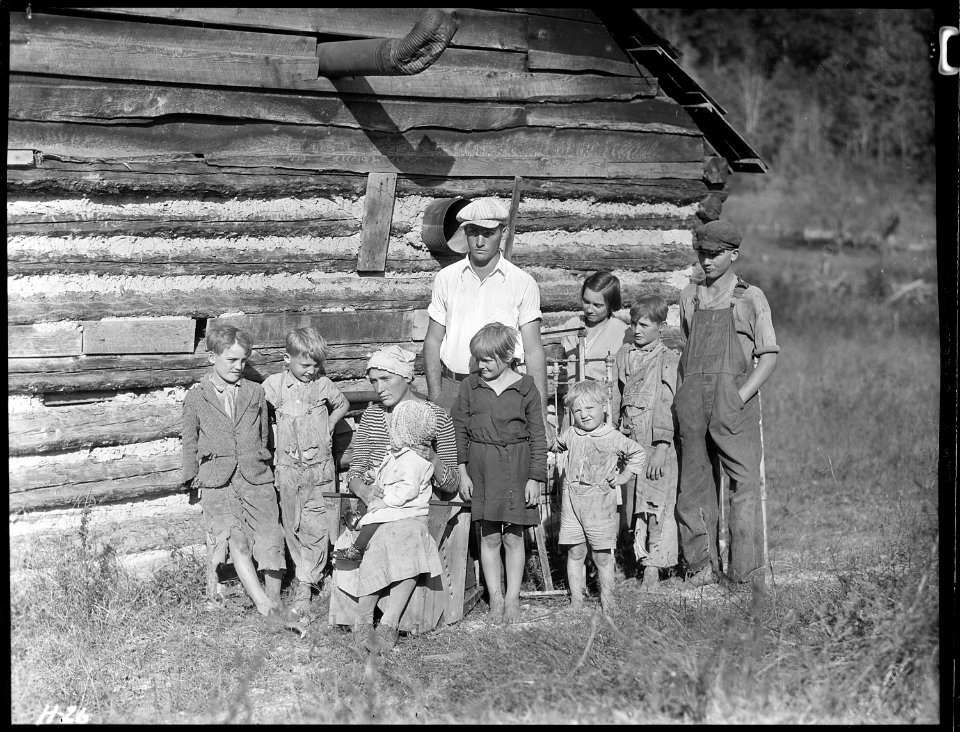 Part of the family of Hugh Noe, a renter on a farm near Andersonville, Tennessee. - NARA - 532650
