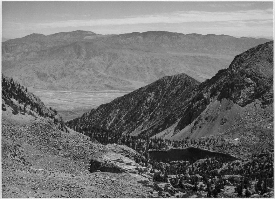 Owens Valley from Sawmill Pass, Kings River Canyon (Proposed as a national park), California, 1936., ca. 1936 - NARA - 519935