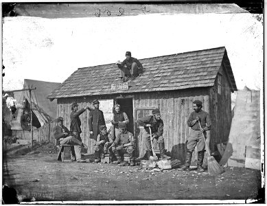 Pine Cottage, Soldiers' winter quarters - NARA - 524675