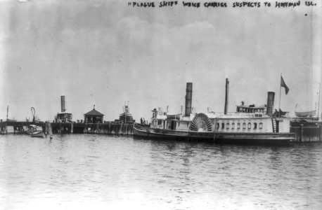 Plague ship which carries suspects to Hoffman Island quarantine, N.Y.C. LCCN2016647963