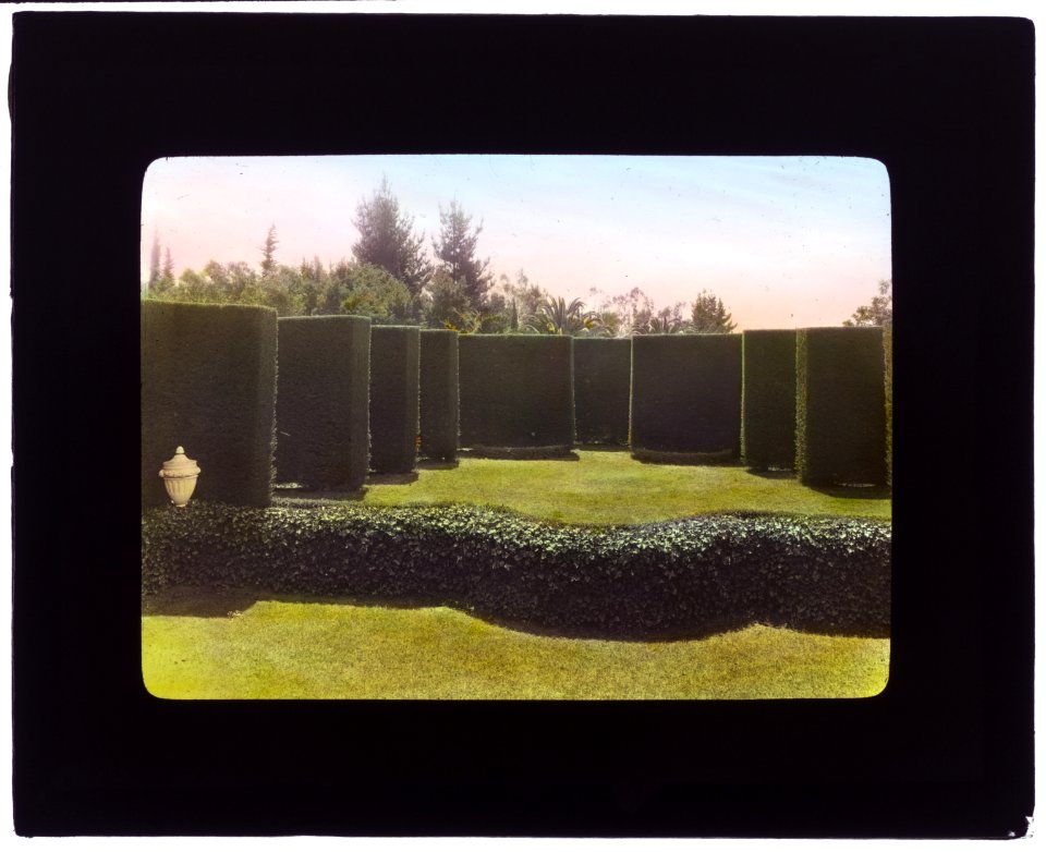Piranhurst, Henry Ernest Bothin house, 371 Cold Spring Road, Montecito, California. View to outdoor theater stage LCCN2007684878