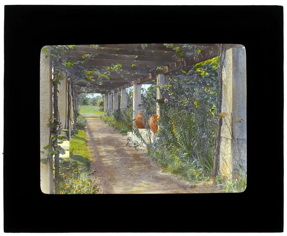 Près Choisis, Albert Herter house, Georgica Pond, East Hampton, New York. Pergola LCCN2008675730