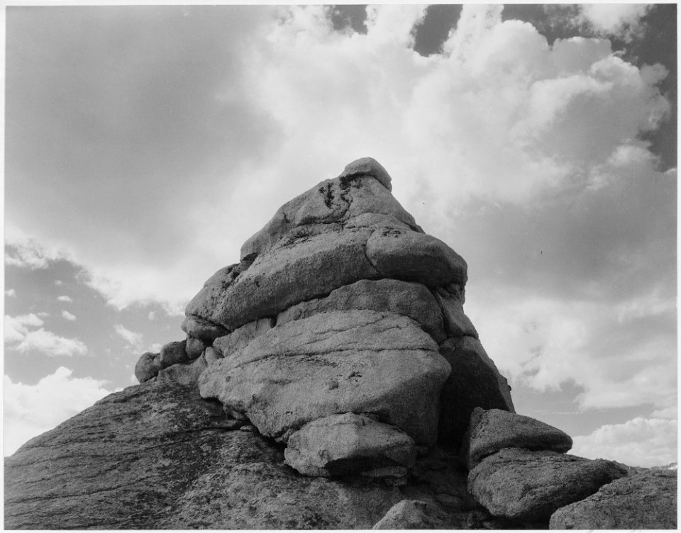 Rock and Cloud, Kings River Canyon (Proposed as a national park), California, 1936., ca. 1936 - NARA - 519927