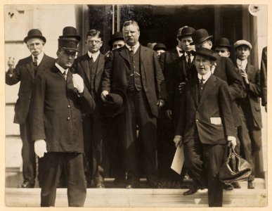 Roosevelt at campaign fund inquiry in Washington, D.C. LCCN2009633770