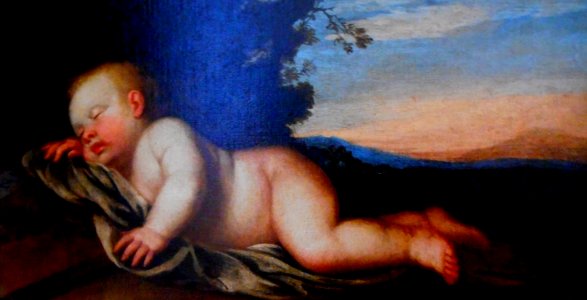 Sleeping Child Jesus by Cesare Fracanzano (Bisceglie about 1605-Barletta about 1652) - Museum Quadreria dei Girolamini in Naples (30233867427)