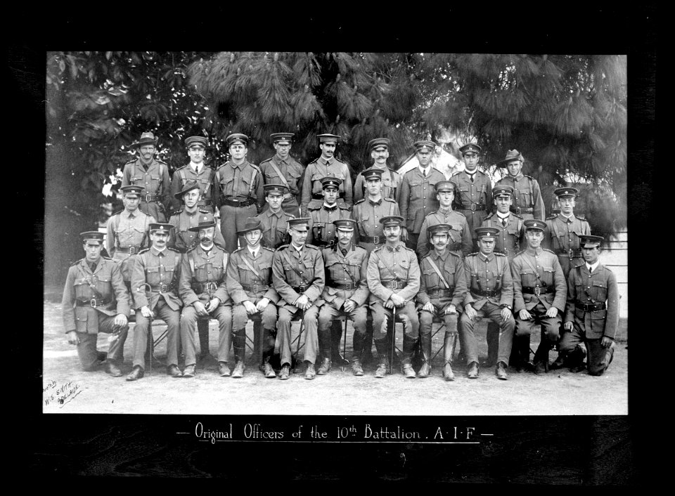 Tenth Battalion Officers, c1914 (27173812156)