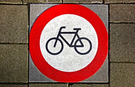 No bikes icon symbol photo