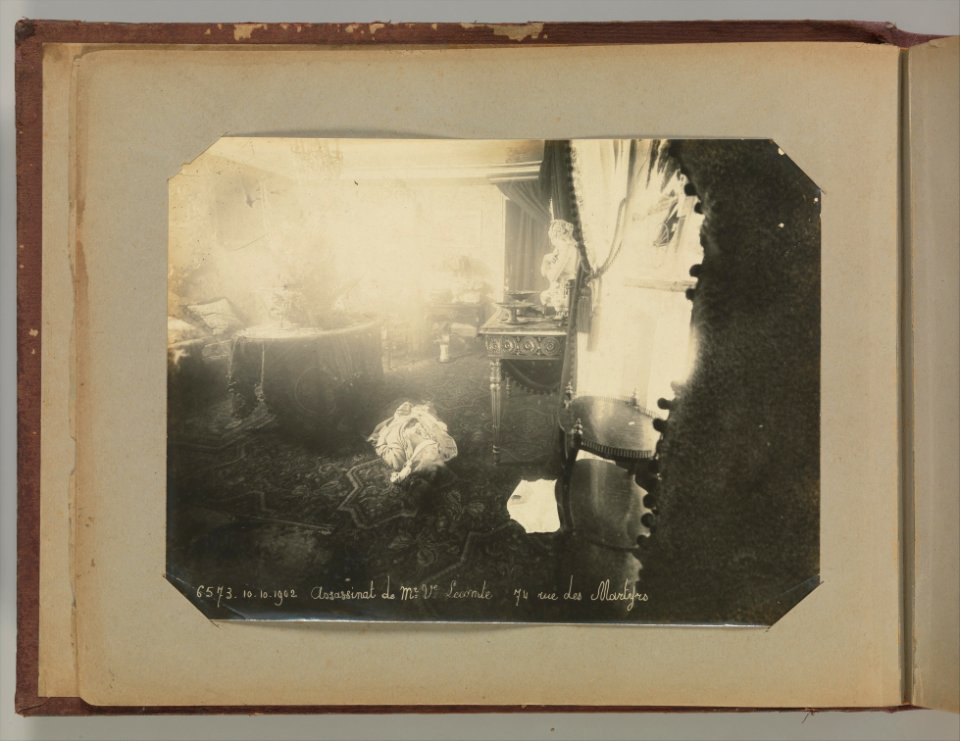 Album of Paris Crime Scenes - Attributed to Alphonse Bertillon. DP263660