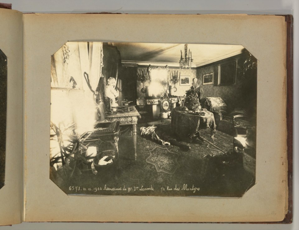 Album of Paris Crime Scenes - Attributed to Alphonse Bertillon. DP263661