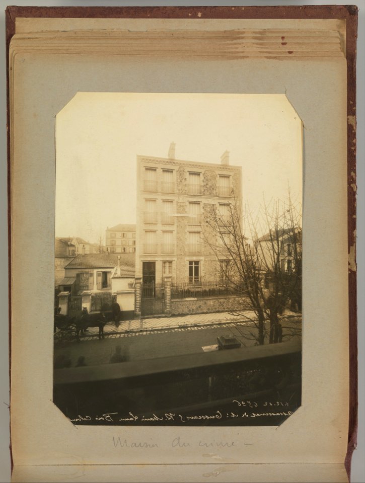 Album of Paris Crime Scenes - Attributed to Alphonse Bertillon. DP263670