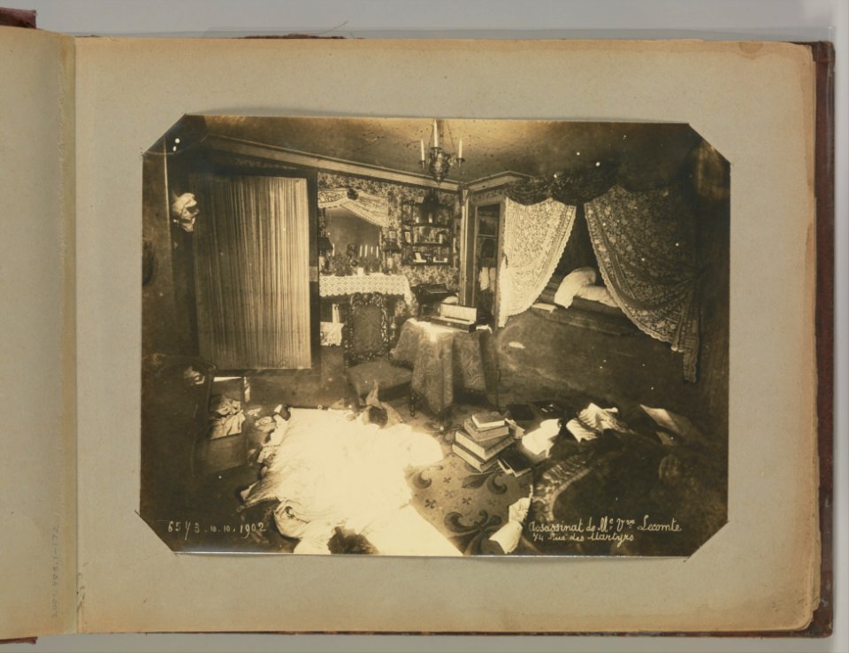 Album of Paris Crime Scenes - Attributed to Alphonse Bertillon. DP263659