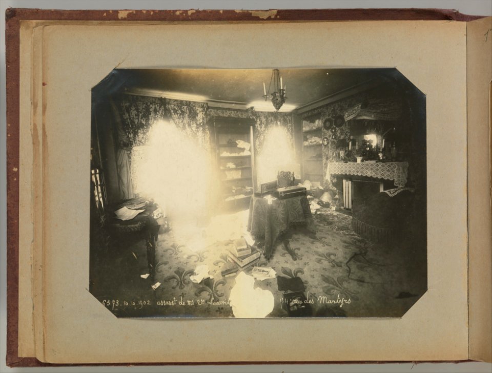 Album of Paris Crime Scenes - Attributed to Alphonse Bertillon. DP263662