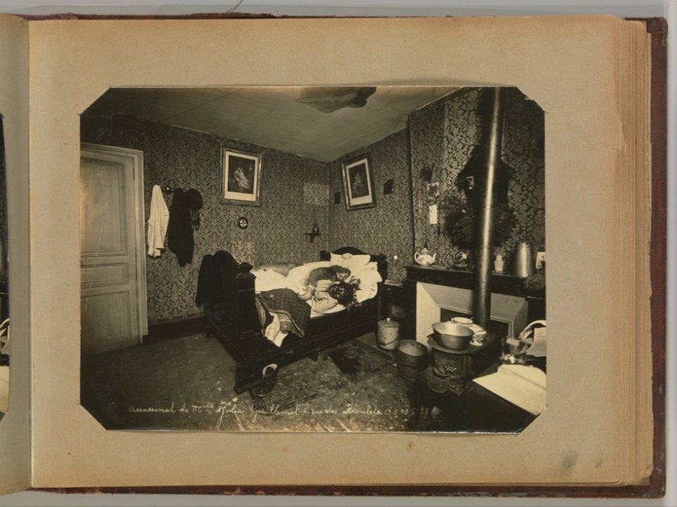 Album of Paris Crime Scenes - Attributed to Alphonse Bertillon. DP263653