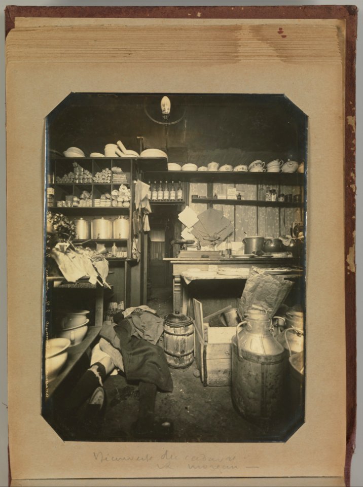 Album of Paris Crime Scenes - Attributed to Alphonse Bertillon. DP263699