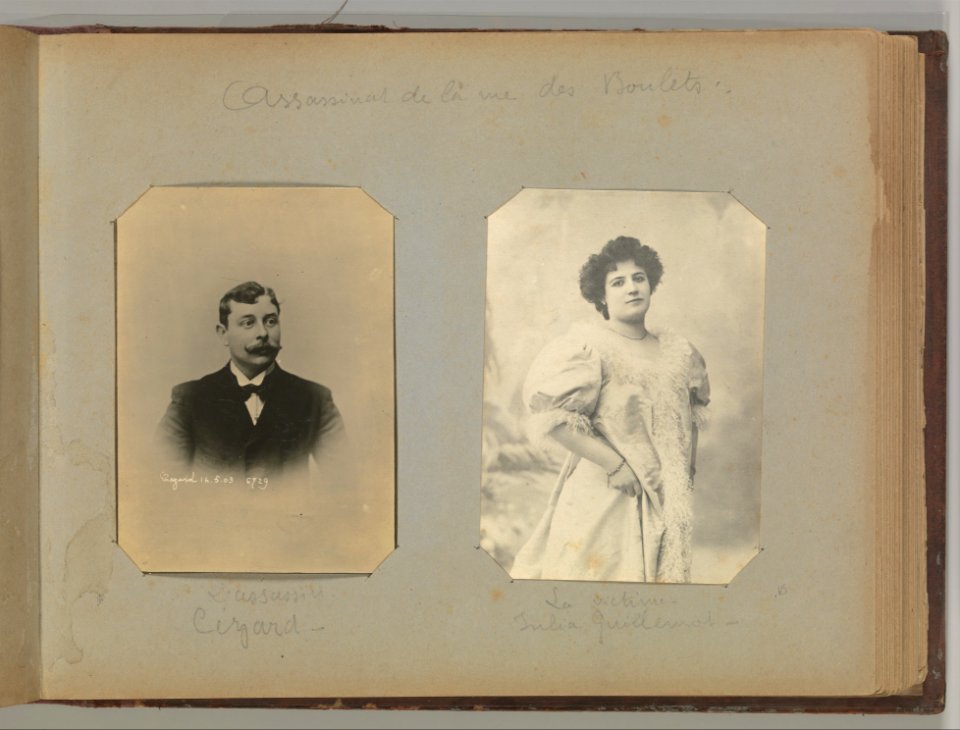 Album of Paris Crime Scenes - Attributed to Alphonse Bertillon. DP263716