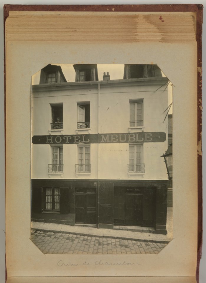 Album of Paris Crime Scenes - Attributed to Alphonse Bertillon. DP263707