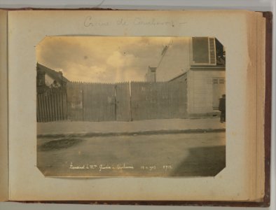 Album of Paris Crime Scenes - Attributed to Alphonse Bertillon. DP263771
