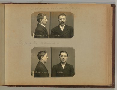 Album of Paris Crime Scenes - Attributed to Alphonse Bertillon. DP263787