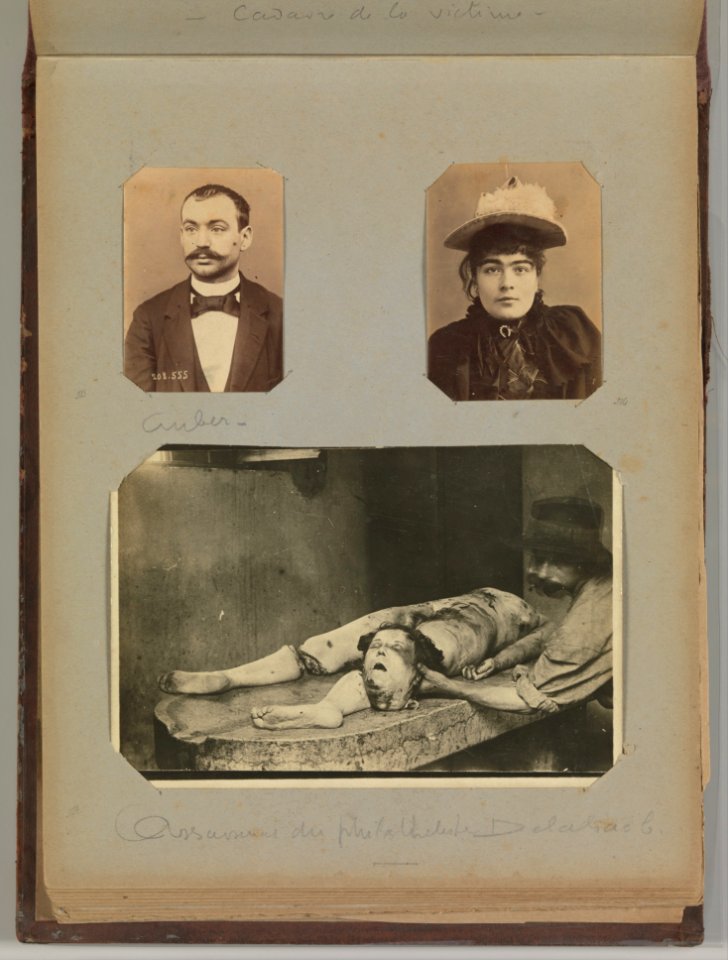 Album of Paris Crime Scenes - Attributed to Alphonse Bertillon. DP263812