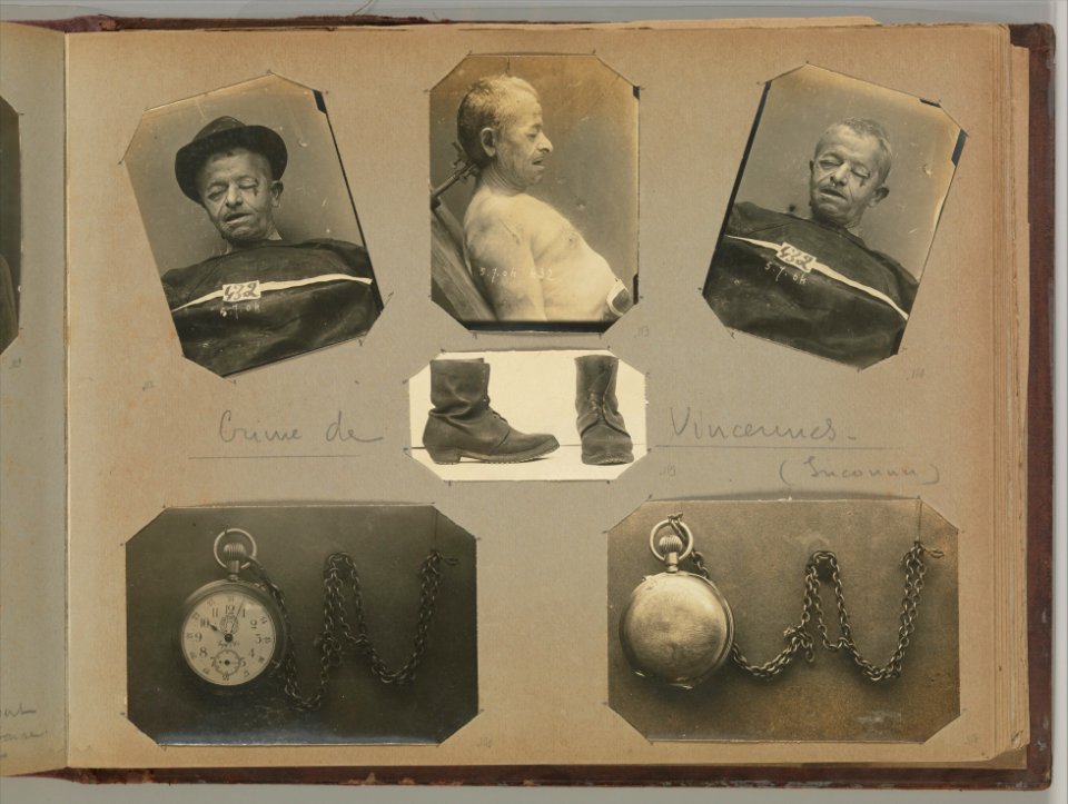 Album of Paris Crime Scenes - Attributed to Alphonse Bertillon. DP263814