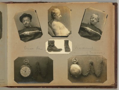 Album of Paris Crime Scenes - Attributed to Alphonse Bertillon. DP263814