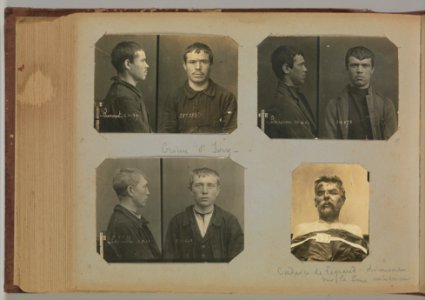 Album of Paris Crime Scenes - Attributed to Alphonse Bertillon. DP263813