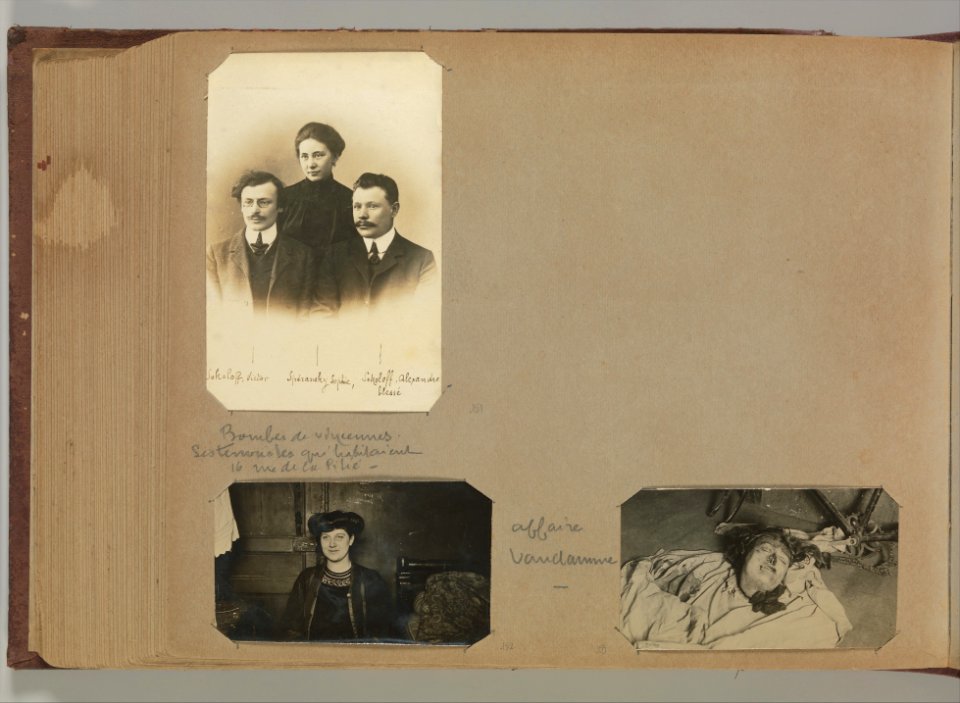 Album of Paris Crime Scenes - Attributed to Alphonse Bertillon. DP263823