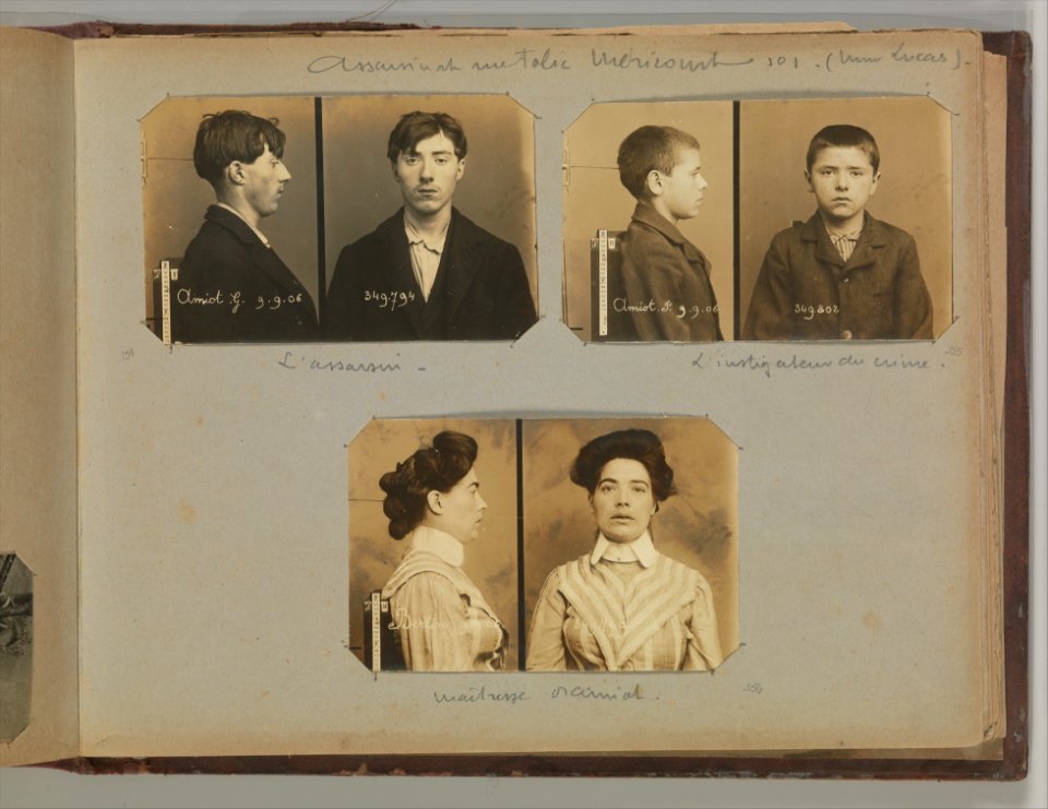 Album of Paris Crime Scenes - Attributed to Alphonse Bertillon. DP263824