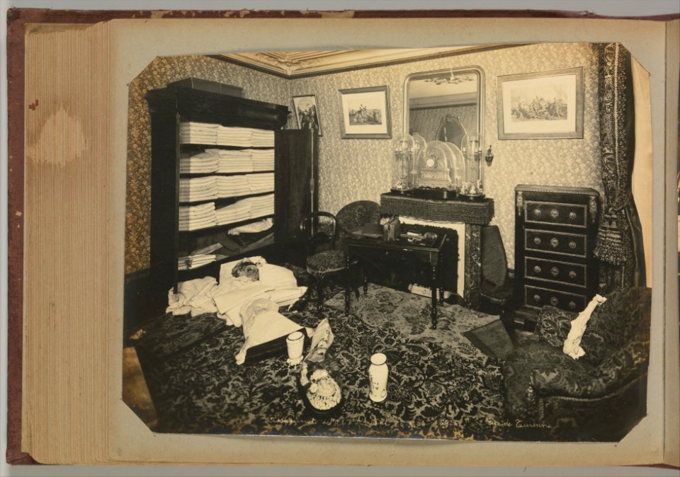 Album of Paris Crime Scenes - Attributed to Alphonse Bertillon. DP263792