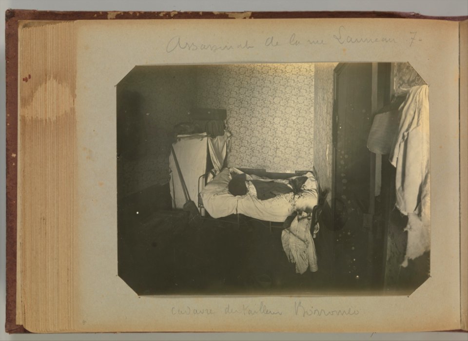 Album of Paris Crime Scenes - Attributed to Alphonse Bertillon. DP263776