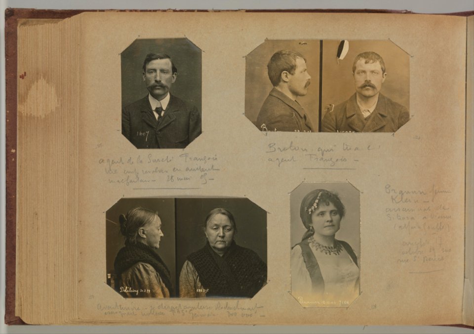 Album of Paris Crime Scenes - Attributed to Alphonse Bertillon. DP263817