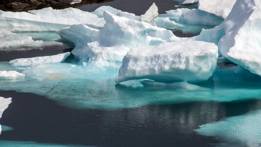 Wilderness ice landscape photo