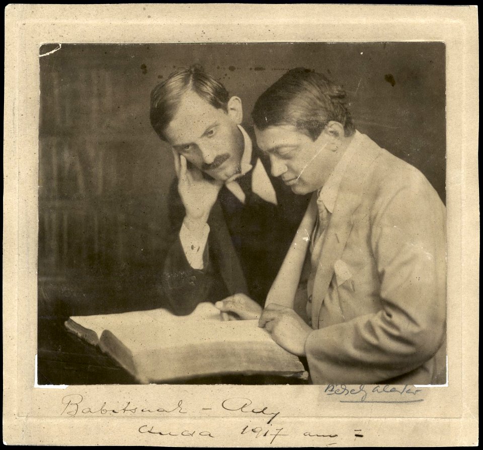 Babits Mihály és Ady Endre olvasnak (Székely Aladár, 1917)