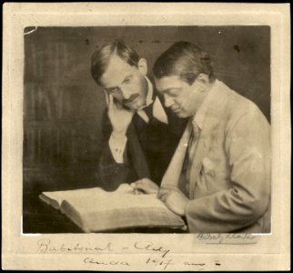 Babits Mihály és Ady Endre olvasnak (Székely Aladár, 1917)