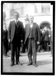 BABSON, ROGER W. OF LABOR DEPARTMENT. LEFT, WITH SEC. W.B. WILSON LCCN2016869781