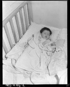 Baby of miner. Hi Heat Coal Company, Rains ^2 Mine, Rains, Carbon County, Utah. - NARA - 540416