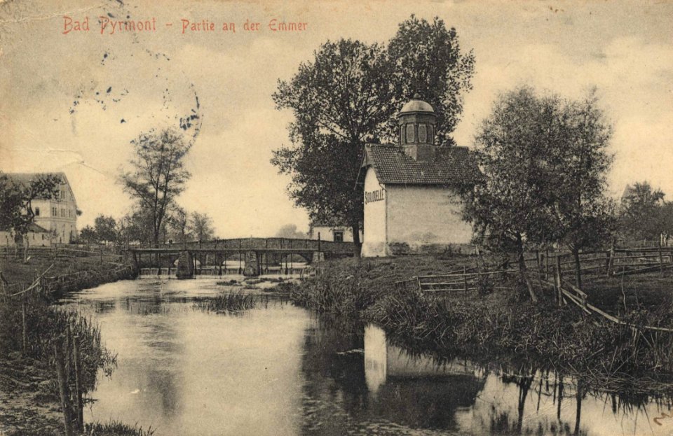 Bad Pyrmont, Niedersachsen - An der Emmer (Zeno Ansichtskarten)