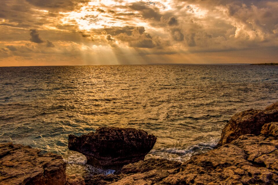 Sea sunlight sunbeam