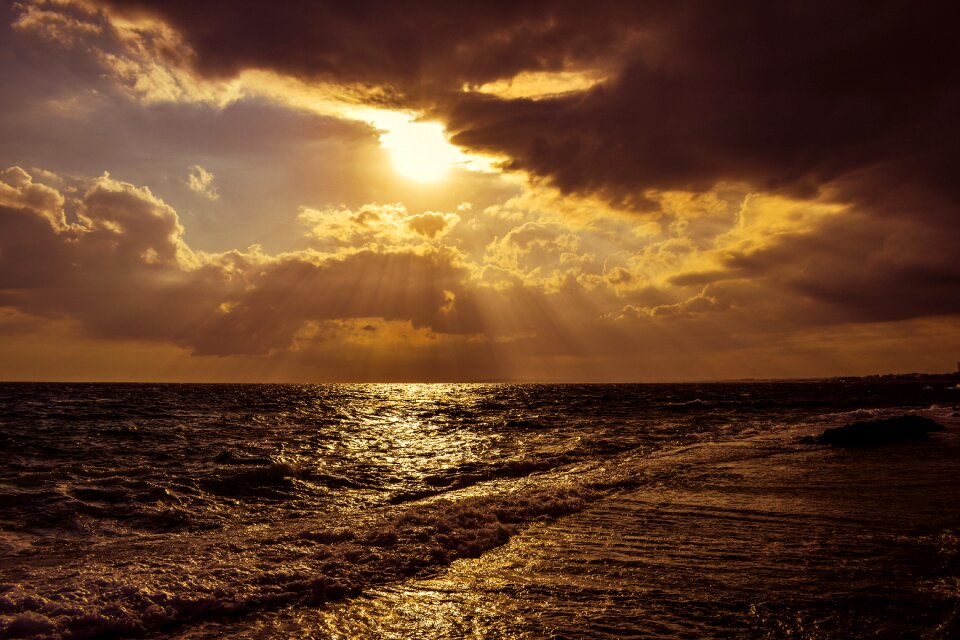 Sunbeam light sky