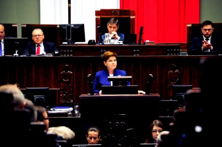 Wystąpienie premier Beaty Szydło w Sejmie (26852002500)
