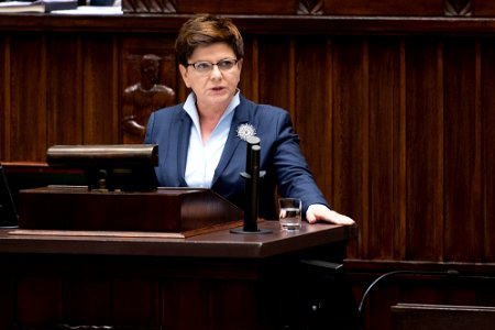 Wystąpienie premier Beaty Szydło w Sejmie (27491160734)