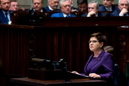 Wystąpienie premier Beaty Szydło w Sejmie (34891950294)