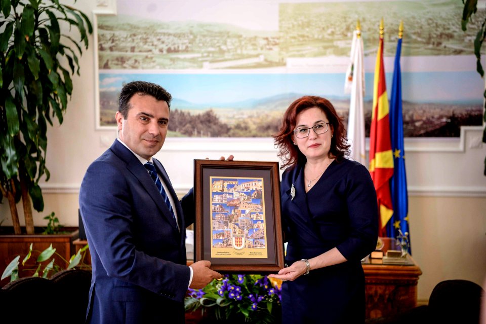 Zoran Zaev and Natasa Petrovska