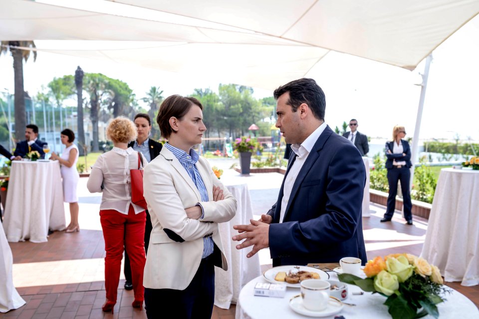 Zoran Zaev with Ana Brnabic