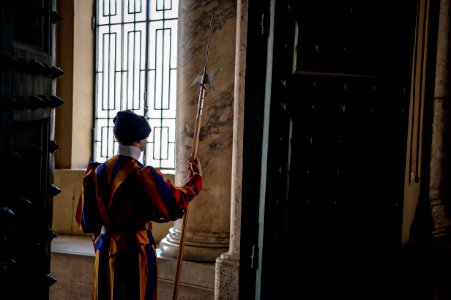 Zoran Zaev's trip in The Vatican city - Swiss guards - 2