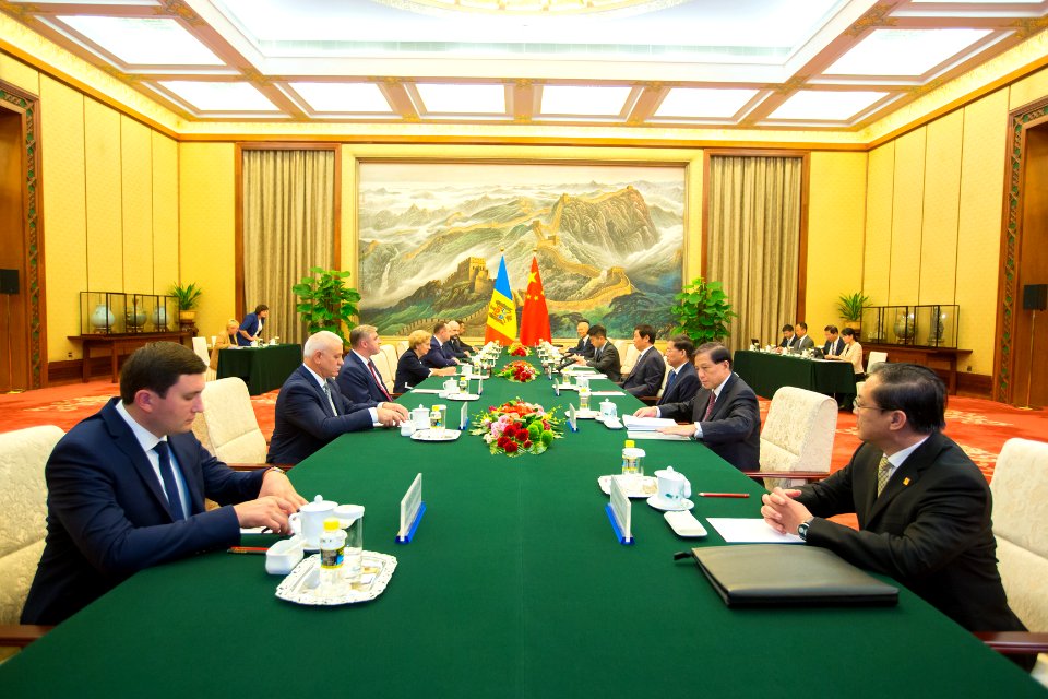 Întrevederea Președintelui Parlamentului Zinaida Greceanîi cu Președintele Comitetului Permanent al Adunării Naționale a Reprezentanților Poporului din Întreaga Chină, Li Zhanshu. (48716051976)