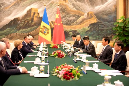 Întrevederea Președintelui Parlamentului Zinaida Greceanîi cu Președintele Comitetului Permanent al Adunării Naționale a Reprezentanților Poporului din Întreaga Chină, Li Zhanshu. (48716223677)