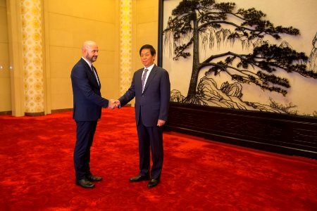 Întrevederea Președintelui Parlamentului Zinaida Greceanîi cu Președintele Comitetului Permanent al Adunării Naționale a Reprezentanților Poporului din Întreaga Chină, Li Zhanshu. (48716224272)